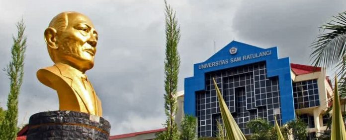 universitas-sam-ratulangi-manado-patung-gedung-kantor-pusat