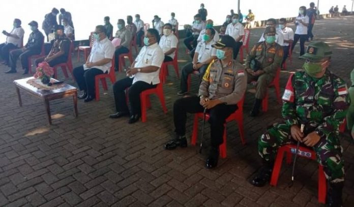 suasana-pelepasan-gugus-tugas-corona-talaud suasana pelepasan gugus tugas corona talaud