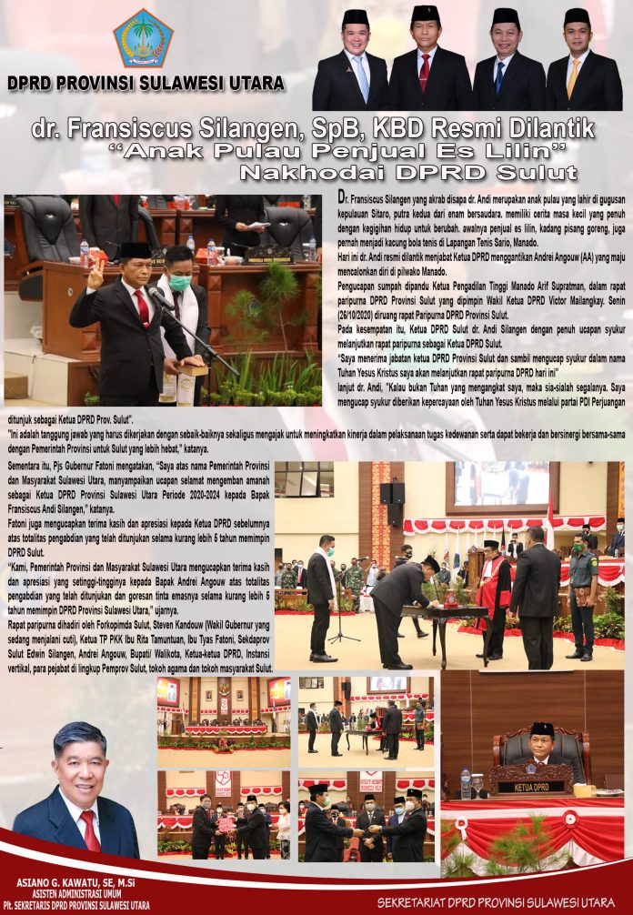 andi-silangen-nahkoda-baru-dprd-sulut andi silangen nahkoda baru dprd sulut
