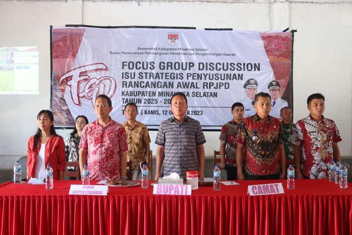 FGD Penyusunan Rancangan Awal RPJPD Minsel 2025-2045 Resmi Dimulai ...